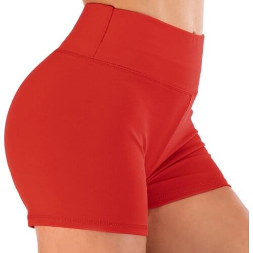 Yoga Fitness Running Shorts Breathable And Quick-drying Sports Hip-lifting Tight Yoga Shorts Ladies High-waist Sports Pants