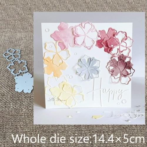 XLDesign Craft Metal Cutting Dies stencil mold 3pcs flowers decoration scrapbook Album Paper Card Craft Embossing die cuts