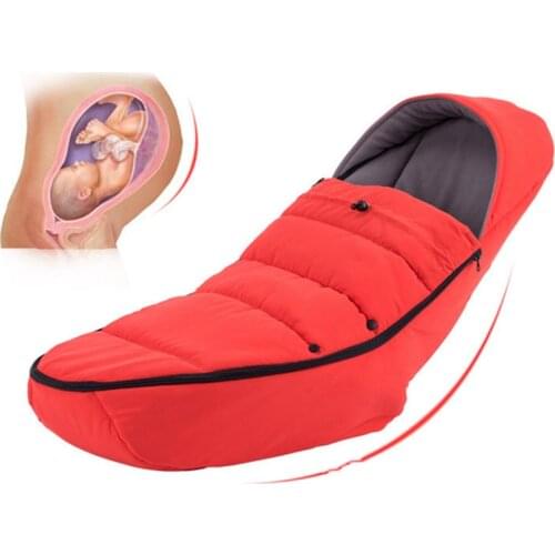 Baby Carriage Warm Footmuff Winter Socks Sleeping Bag Reveal Feet Windproof Bilateral Zipper for Baby Stroller Accessories