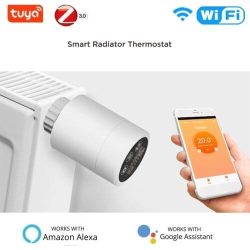 Smart Heating Radiator Thermostat ZigBee Programmable TRV Thermostatic Radiator Valve Temperature Controller