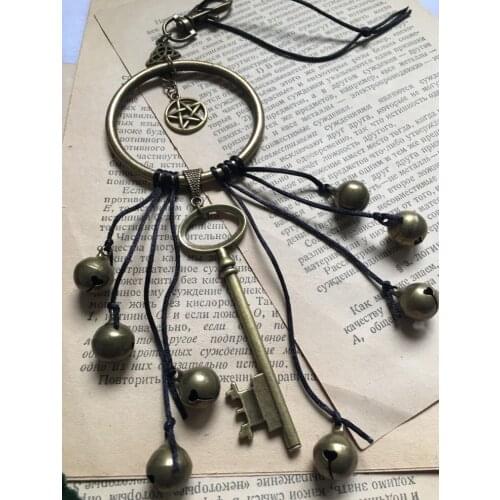 Witches Bells Keychain, Home Protection, New Home Gift, Gift for A Witch,Occult Decor, White Witchcraft, Good Luck, Banish Evil