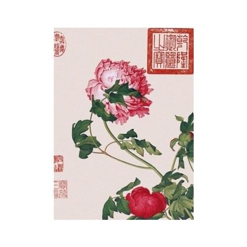 Vintage Flower and Bird White Rose Red Rose Orchid Metal Sign Poster Bedroom Home Mural Metal Sign