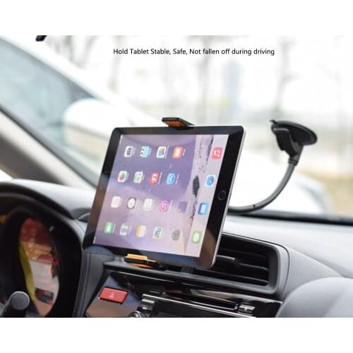 High Quality Long Arm Hose 360 Degrees Rotatable Car Tablet Holder Strong Suction Cup Car Windshield Phone Holder