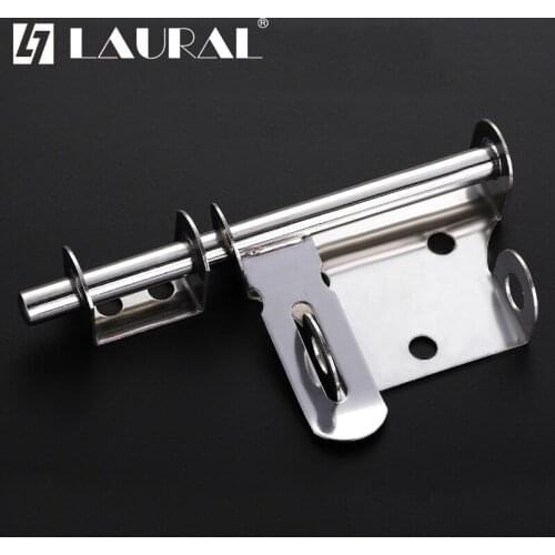 Stainless Steel Latch Security Door Bolts Mounted Locks Thickened Wooden Cabinet Latch Bathroom Pin Door Left And Right Latch