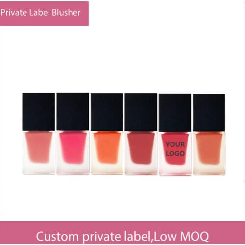 30pcs Private Label Liquid Blush Cosmetic Creamy Blusher Gel Rouge Lasting Natural Cheek Blush Face Contour Makeup Wholesale