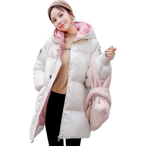 Winter 2019 New Fashion Cotton Jacket Pregnant Women Parker Clothing Female Korean Version Loose Pregnancy Period Long Coat Tide