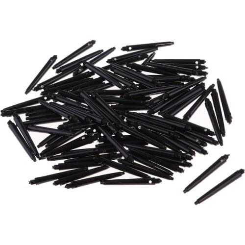 100pcs Premium Dart Shafts Stems for Soft Darts Accessories Parts Black