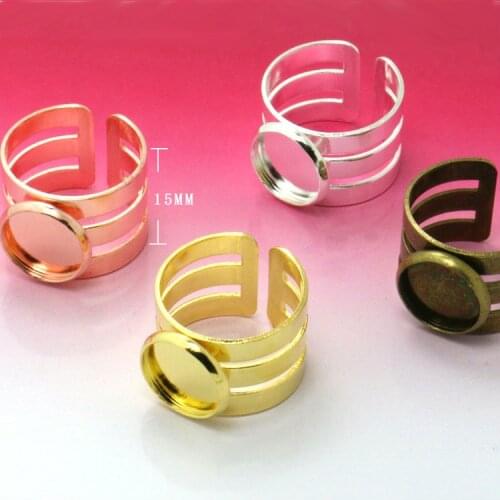 6pcs with inner 12mm four color Wide and three ring empty tray tray reverse mould ring