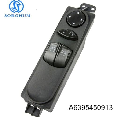 6395450913 Front left Power Master Window Console button Switch 7 Pin for Benz W639 Vito Mixto Kasten 2003-2015 A6395450913
