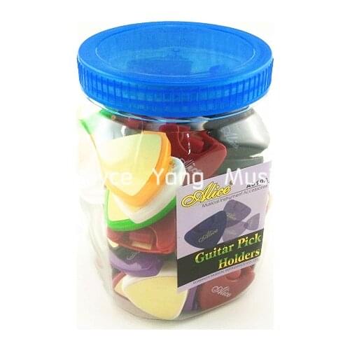 72pcs Alice A010A Colourful Triangle Guitar Pick Holder Case 6 Colors With Original Box Free Shipping Wholesales