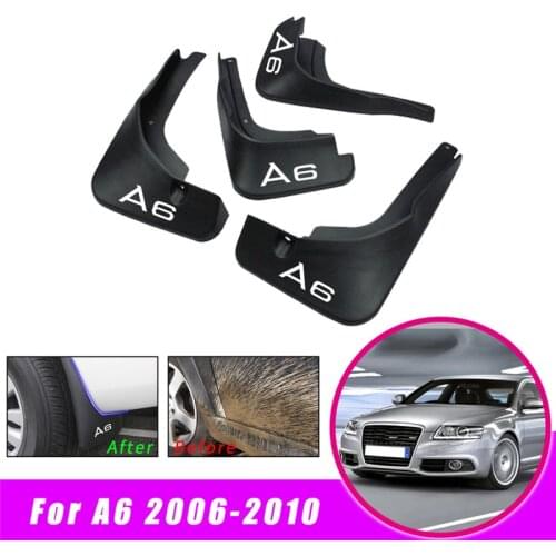 Car Front Rear Mudguards Fender Flares Splash Guards Mud Flaps for AUDI A6 2006 2007 2008 2009 2010