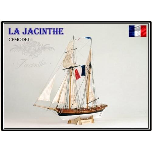 Free shipping Scale 1/65 classics French sailboat wooden model kit La Jacinthe sailboat model