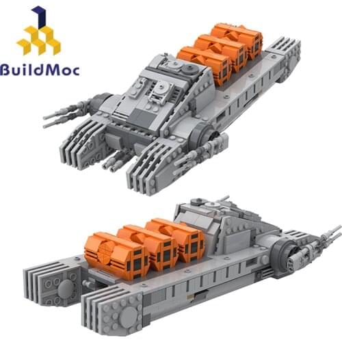 Buildmoc Space Wars Imperial Occupier Assault Tank City Military Battle Vehicle Building Block Army Fighting Weapon Toys For Boy