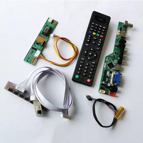 For N154I1/N154I5 15.4" 1280*800 VGA+Audio+USB+RF+Remote 1-CCFL LVDS 30-Pin notebook PC LCD screen controller board DIY kit
