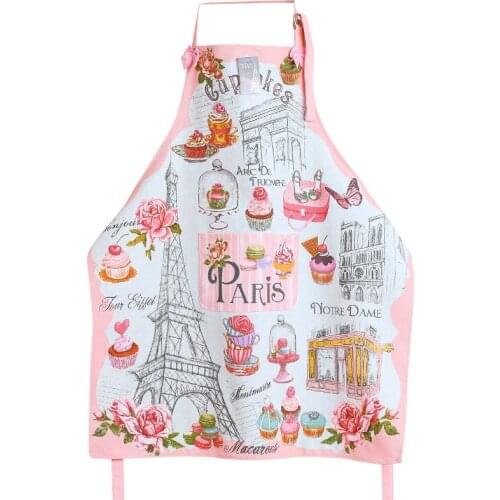 Cotton fashion pink high-quality baking mats Dessert shop apron
