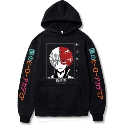 Boku No Hero Academia Hoodie Sweatshirt My Hero Academia Todoroki Shoto Graphic Cosplay Costume Anime Women/Men Hoodies Top