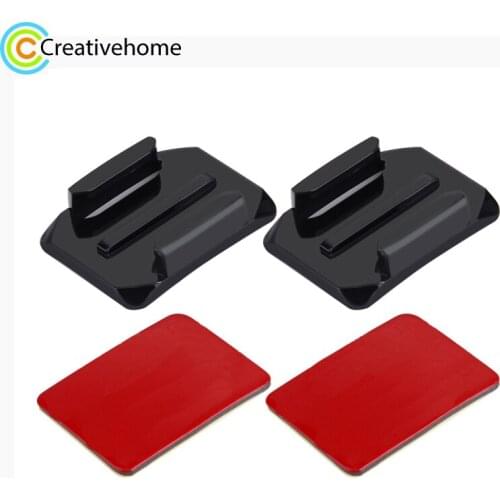 PULUZ 2 Curved Surface Mounts + 2 Adhesive Mount Stickers for DJI Osmo Action,GoPro NEW HERO /HERO7 /6 /5/4 /3+ /3 /2 /1, Xiaoyi