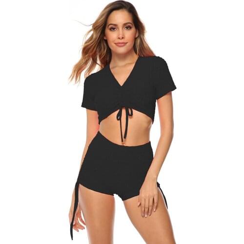 Women Gym Running Sportswear Suits Stretchy Women Fitness High Waist Pants Active Wear Strappy Shorts Yoga Sports Set