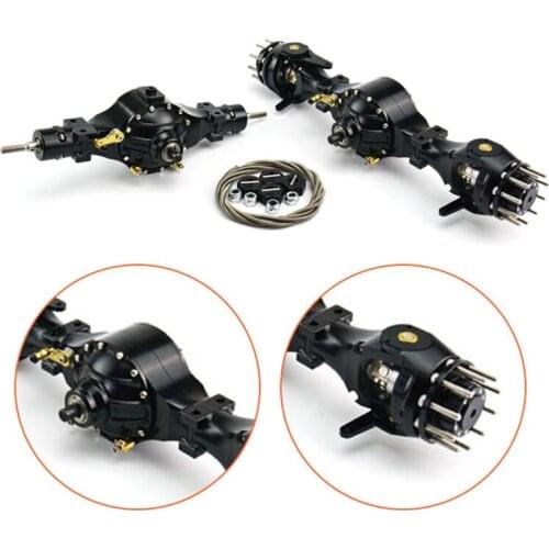 LESU Metal Front Rear Axles B Differential Lock RC 1/14 Tmy RC 4X4 Truck TH02049