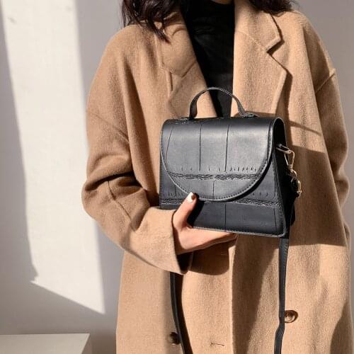 Stone Pattern Small PU Leather Crossbody Bags For Women 2021 Summer Simple Shoulder Handbags Travel Cross Body Dropshipping