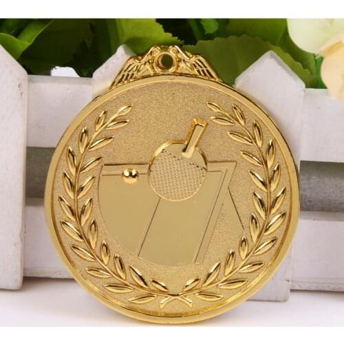 Table tenn medal School Sports Medal Gold Silver Bronze Motion, Honor Communication Ability/self-confidence Developing 6.5 cm