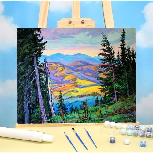Landscape After A Thunderstorm Painting By Numbers Kit Oil Paints 50*70 Paiting By Numbers Decorative Paintings For Adults Art