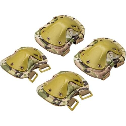 Knee Pads Elbow Pads Set Support Hard Shell Kneepad Protector Hunting Cycling Sports Safety Protective Equipment