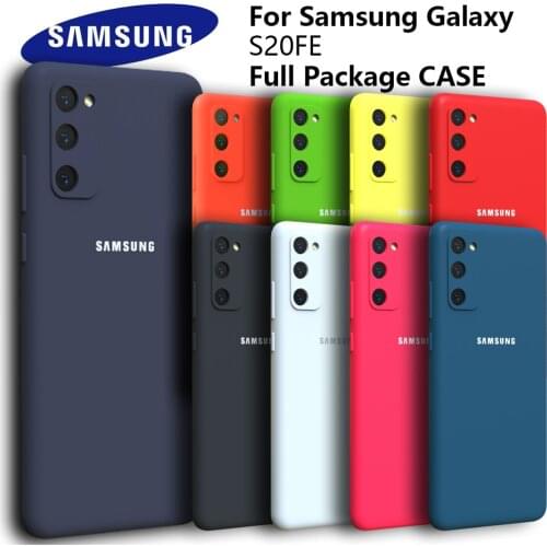 S20FE Case Original Samsung Galaxy S20 FE Ultra Plus Silky Silicone Cover High Quality Soft-Touch Back Protective Camera