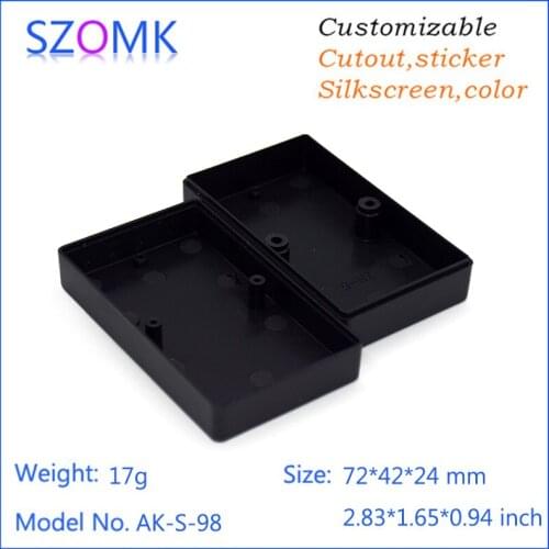 4 pcs, 72*42*24mm plastic enclosure for electronic plastic case szomk switch box plastic case for pcb design junction housing