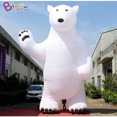 Custom teddy bear 6m tall inflatable polar bear decorative animal bears for bear - toys
