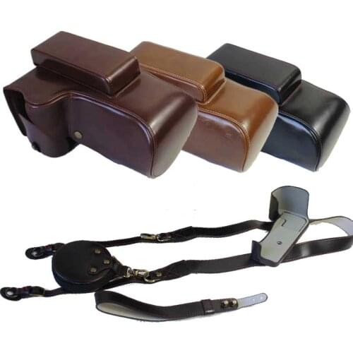 Luxury Camera Bag PU leather Case for Nikon COOLPIX P1000 Protective Pouch Cover With Battery Opening