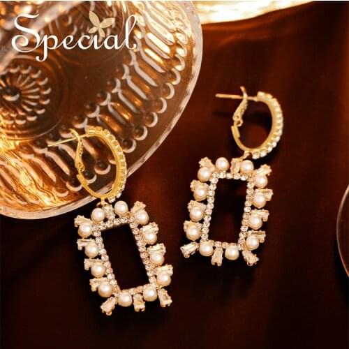 SPECIAL earrings earrings earrings earrings geometric design sense fashion personality sexy boundless 2021 new waveS3849E