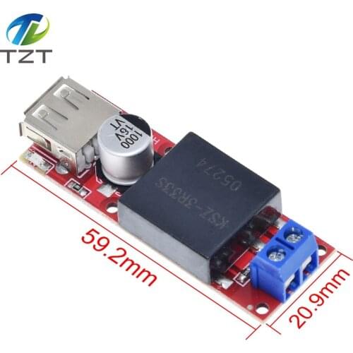 TZT 5V USB Output Converter DC 7V-24V To 5V 3A Step-Down Buck KIS3R33S Module KIS-3R33S