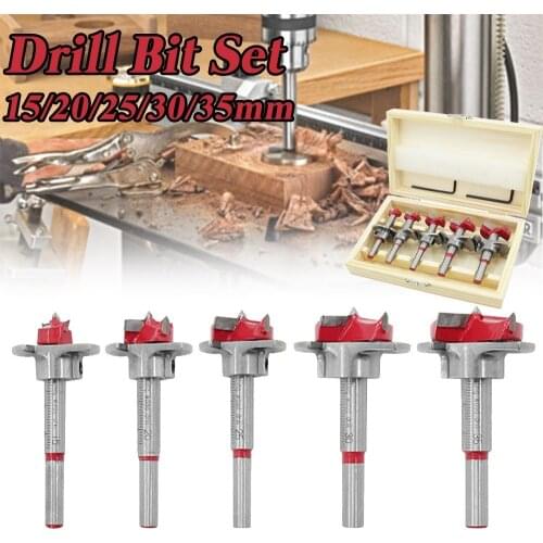 Hinge Hole Opener Boring Forstner Drill Bit Tipped Drilling Woodworking Cutter Positioning Woodworking Hole Saw for Power Tools