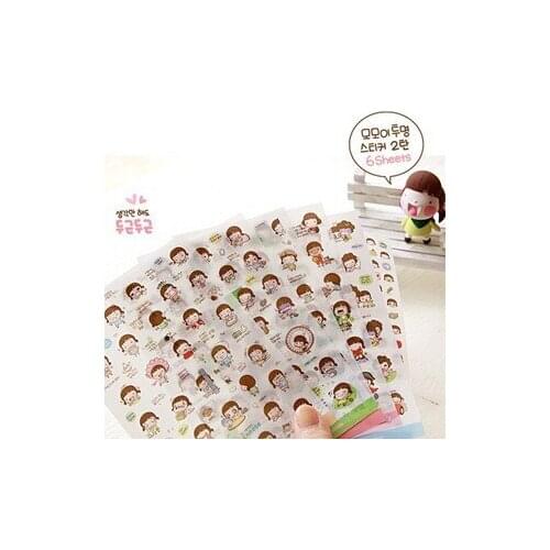 1set BZNVN JB116 DIY manual transparent decorative diary stickers Sticker Set ver.2