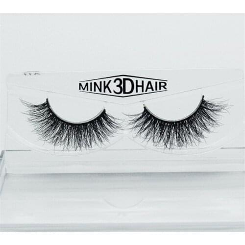 1 Pair of 3D 100% Mink Soft Cross Makeup Eyelashes False Eyelash Extension