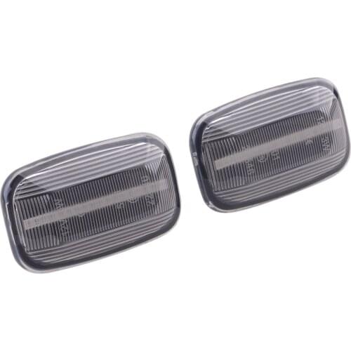 1 Pair Side Fender Marker Turn Signal Light Lamp Clear Lens Fit For Toyota Land Cruiser 70 80 100 Series 1998-2005 2006 2007