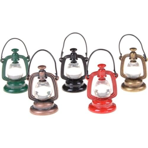 1 Pcs 1:6 Scale Retro Oil Lamp Dollhouse Miniature Toy Doll Food Kitchen Living Room Accessories 23mm*43mm