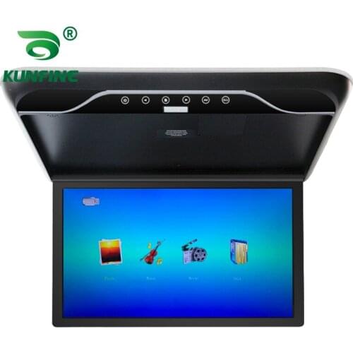 19'' Car Roof Monitor LCD Flip Down Screen Overhead Multimedia Video Ceiling Roof mount Display Build in IR/FM Transmitter USB