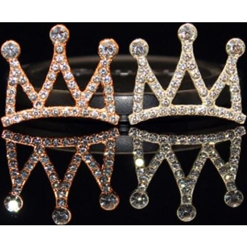 2021New 100Pcs Rhinestone Crown Button For Craft Sewing Diy Handmade Clothing Decorative Embellishment Jewerly Accessoriess JC16