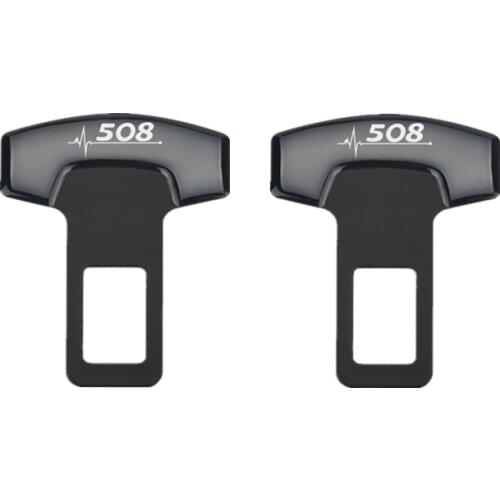 For Peugeot 508 accessories Car Belt Buckles Safty Belt Alarm Canceler Stopper 2pcs