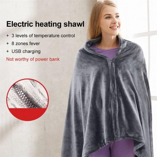 Electric Heating Pad Thermal Blanket Quilt Heat Cushion Fast Heating Element Office Heated Blanket For Neck Abdomen Back Heater