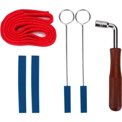6pcs Piano Tuning Tools Piano Tuning Lever Tools Kit Long Short Mute Hammer DIY Set Piano Part For Tuning or Repair