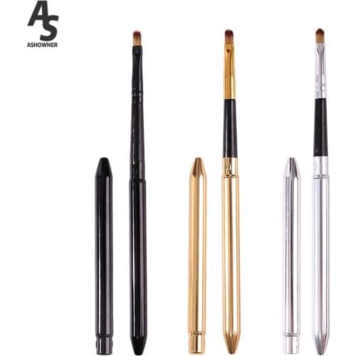 1pcs Lip Brush Eyeshadow Lipstick Brush Portable Eye Shadow Brushes Cosmetics Applicator Professional Reusable Lips Makeup Tools