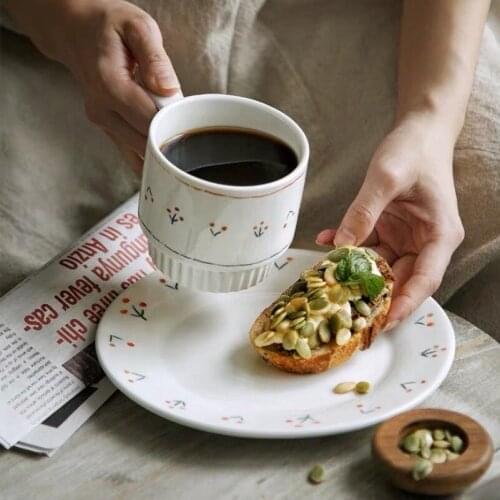 Coffee Mug кружка с двойным дном пивная Breakfast Creative Personality Drinkware Water Cup Cute Hand-Painted Mugs