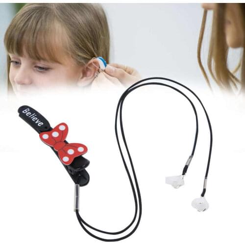 Multifunctional BTE Hearing Aids Clip Portable Cochlear Implants Holder Protector Binaural Corded Cartoon Clip Health Care