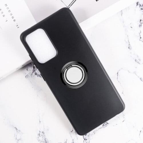 For BQ 6430L Aurora BQ6430L Back Ring Holder Bracket Phone Case Smartphone TPU Soft Silicone Cover