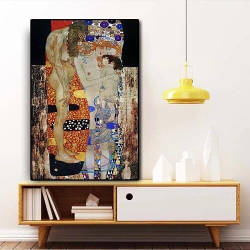 Gustav Klimt By The Three Ages Of Woman Diamond Painting 5D DIY Crystal Art Full Drill Cross Stitch Mosaic Embroidery Home Decor