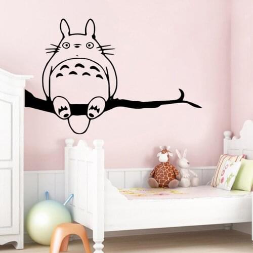 Kids Room Wall Sticker Janpanese Anime Cartoon Totoro Vinyl Decal Babys Bedroom Nursery Wall Decor Sofa Home Decoration