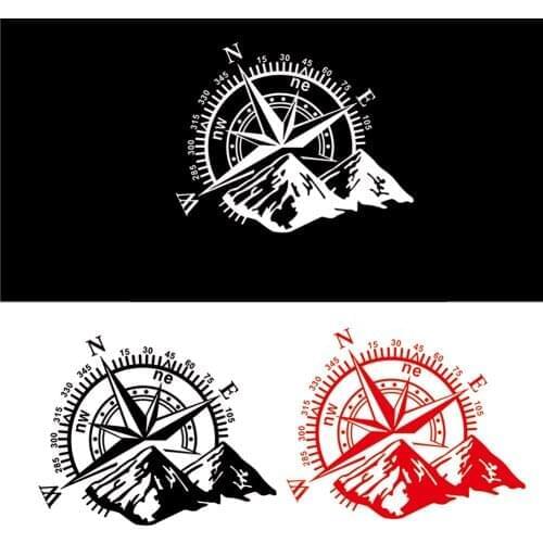 1pcs 3D High Quality Car Sticker Decals Compass Rose Navigate Mountain 4x4 Offroad Vinyl Car-Styling Auto Car Decal Accessory